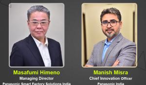 Masafumi Himeno, Managing Director, Panasonic Smart Factory Solutions, and Manish Misra, Chief Innovation Officer Panasonic India