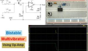 Bistable Multivibrator using Op-Amp