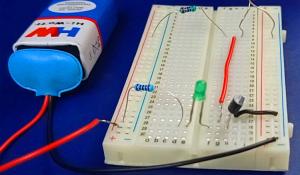 Darkness Detector Circuit using LDR