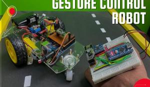 Hand Gesture Controlled Robot