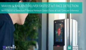 MAX78000 AI Microcontroller with Xailient Detectum Neural Network